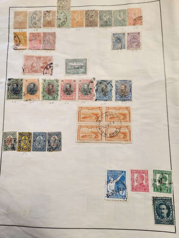 Bulgaria on album page 1896 onwards - fill some gaps